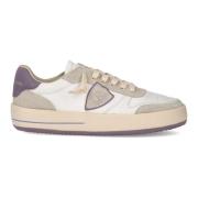 Chique Violet Sneakers Vrouwen Philippe Model , White , Dames
