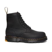 Zwarte verbinding WP gecoat nylon Dr. Martens , Black , Heren