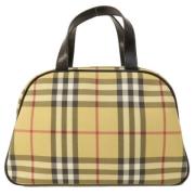 Pre-owned Fabric handbags Burberry Vintage , Beige , Dames