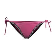 Dames Zijdelingse Strik Badpak Calvin Klein , Purple , Dames