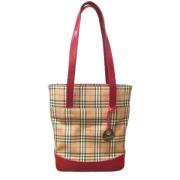 Pre-owned Fabric totes Burberry Vintage , Beige , Dames