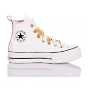 Handgemaakte Wit Goud Sneakers Converse , White , Dames