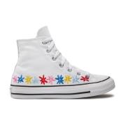 Kleurrijke Bloem Sneakers Converse , White , Dames