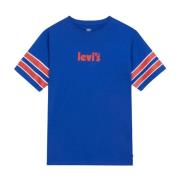 Heren Logo Front T-Shirt Levi's , Blue , Heren