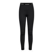 Logo Tights Broek Zwart Co'Couture , Black , Dames