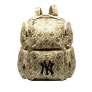 Pre-owned Fabric backpacks Gucci Vintage , Beige , Dames