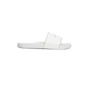 Rubber Zwembad Slippers Vrouwen Calvin Klein , White , Dames