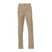 Beige Jeans met Logo Patch Tom Ford , Beige , Heren