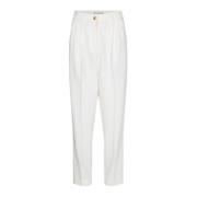 Dames Tapered Plooibroek Tommy Hilfiger , White , Dames