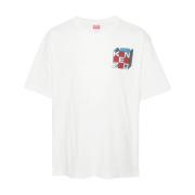 Stijlvolle Heren T-Shirts Polos Collectie Kenzo , White , Heren