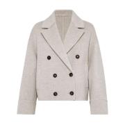 Stijlvolle Damesjas voor Aw24 Brunello Cucinelli , Gray , Dames