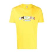 Mannen Underbear Toy T-shirt Moschino , Yellow , Heren
