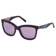 Paarse Plastic Zonnebril voor Vrouwen Swarovski , Purple , Dames