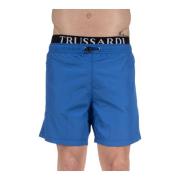 Sportieve Heren Zwemkleding met Rits en Elastiek Trussardi , Blue , He...