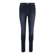 Hoge taille donkere denim jeans L'Agence , Blue , Dames