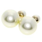 Pre-owned Pearl dior-jewelry Dior Vintage , White , Dames