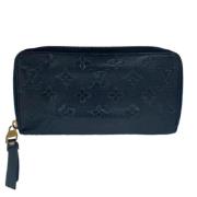 Pre-owned Fabric wallets Louis Vuitton Vintage , Blue , Dames