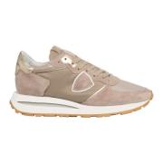 Hoge Top Vetersneakers Philippe Model , Beige , Dames