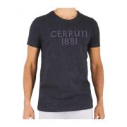 Geborduurd Logo T-shirt - Coloratura Cerruti 1881 , Black , Heren