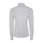 Witte Turtle Neck Shirt Brunello Cucinelli , White , Dames