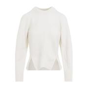 Chevron Pullover Sweater Alexander McQueen , Beige , Dames