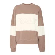 Zomer Chain Crew Neck Sweatshirt Houtbruin Ball , Brown , Dames