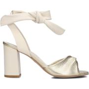 Witte Leren Sandalen Lina Locchi , White , Dames