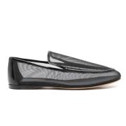 Zwarte Mesh Loafers Slip-On Stijl Khaite , Black , Dames