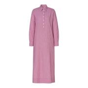 Maxi Kaftan met Lange Mouwen Massimo Alba , Red , Dames