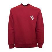 Rode Geborduurde Logo Sweatshirt Emporio Armani , Red , Heren