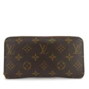 Pre-owned Canvas wallets Louis Vuitton Vintage , Brown , Dames