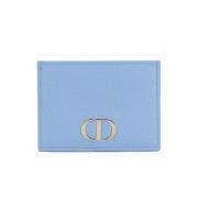 Pre-owned Leather wallets Dior Vintage , Blue , Unisex