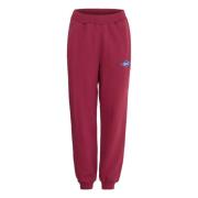 Relaxed Fit Bordeaux Sweatpants Ball , Red , Dames