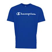 Basis Crewneck T-Shirt Comfort Fit Champion , Blue , Heren