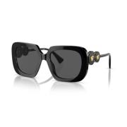 Gedurfde Redonda Zonnebril - Iconische Stijl Versace , Black , Dames