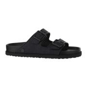 Klassieke Zwarte Slippers Birkenstock , Black , Heren