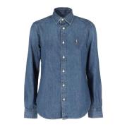 Stijlvolle Shirt voor Mannen Ralph Lauren , Blue , Dames