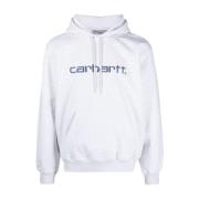 Hooded Sweater 1R7 Hoodies Carhartt Wip , White , Heren