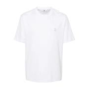 Heren T-shirts & Polos Collectie Brunello Cucinelli , White , Heren