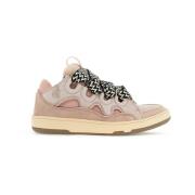 Volumineuze Multilaagse Curb Sneakers Lanvin , Pink , Dames