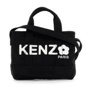 Utility Denim Tote Bag Kenzo , Black , Dames