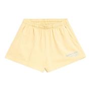 USA Health Club Blauw Logo Shorts Sporty & Rich , Beige , Dames