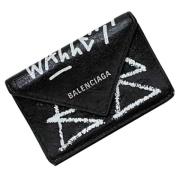 Pre-owned Leather wallets Balenciaga Vintage , Black , Unisex