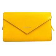 Pre-owned Leather wallets Balenciaga Vintage , Yellow , Dames