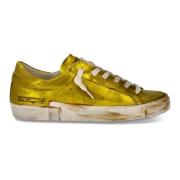 Gouden Straat Sneakers voor Vrouwen Philippe Model , Yellow , Dames