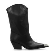 Leren cowboy laarzen Misbhv , Black , Dames