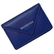 Pre-owned Leather wallets Balenciaga Vintage , Blue , Dames