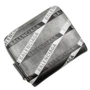 Pre-owned Leather wallets Balenciaga Vintage , Gray , Dames