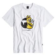 Rhino Cartoon Loose Fit Grafische Tee G-star , White , Heren