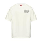 Bloemmotief T-shirts en Polos Kenzo , White , Heren